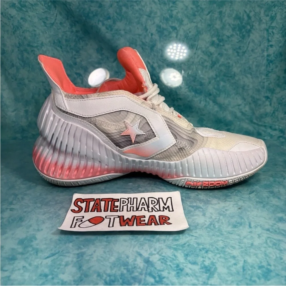 Converse All Star BB Prototype CX Mid White Pink Basketball Shoes Size 10 - Picture 7 of 7